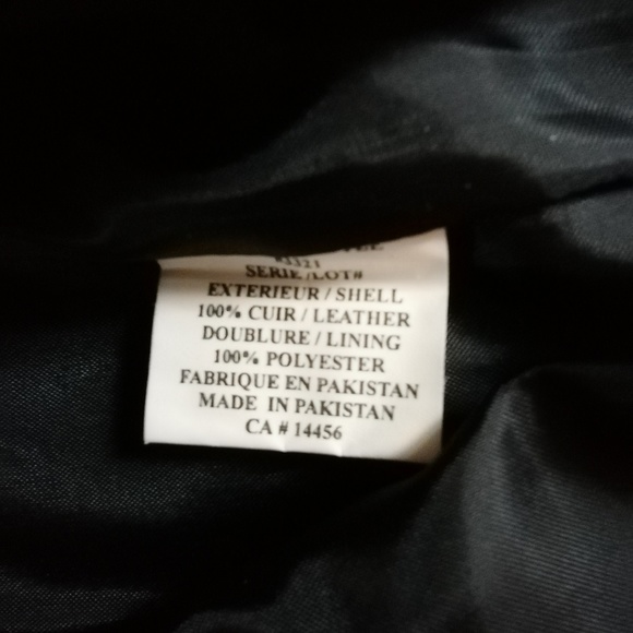 San Francisco black genuine leather jacket size M - Picture 4 of 7